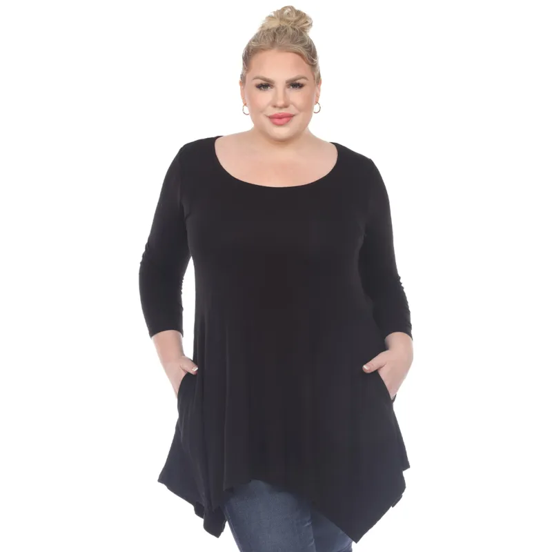 White Mark Women's Plus Size Makayla Tunic Top sold by Zulily