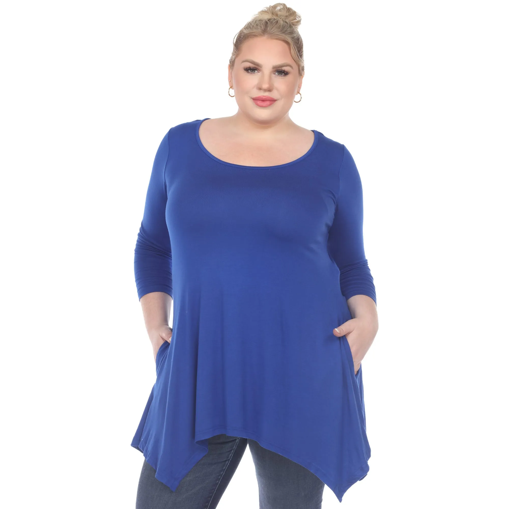 White Mark Women's Plus Size Makayla Tunic Top sold by Zulily product image thumbnail 5