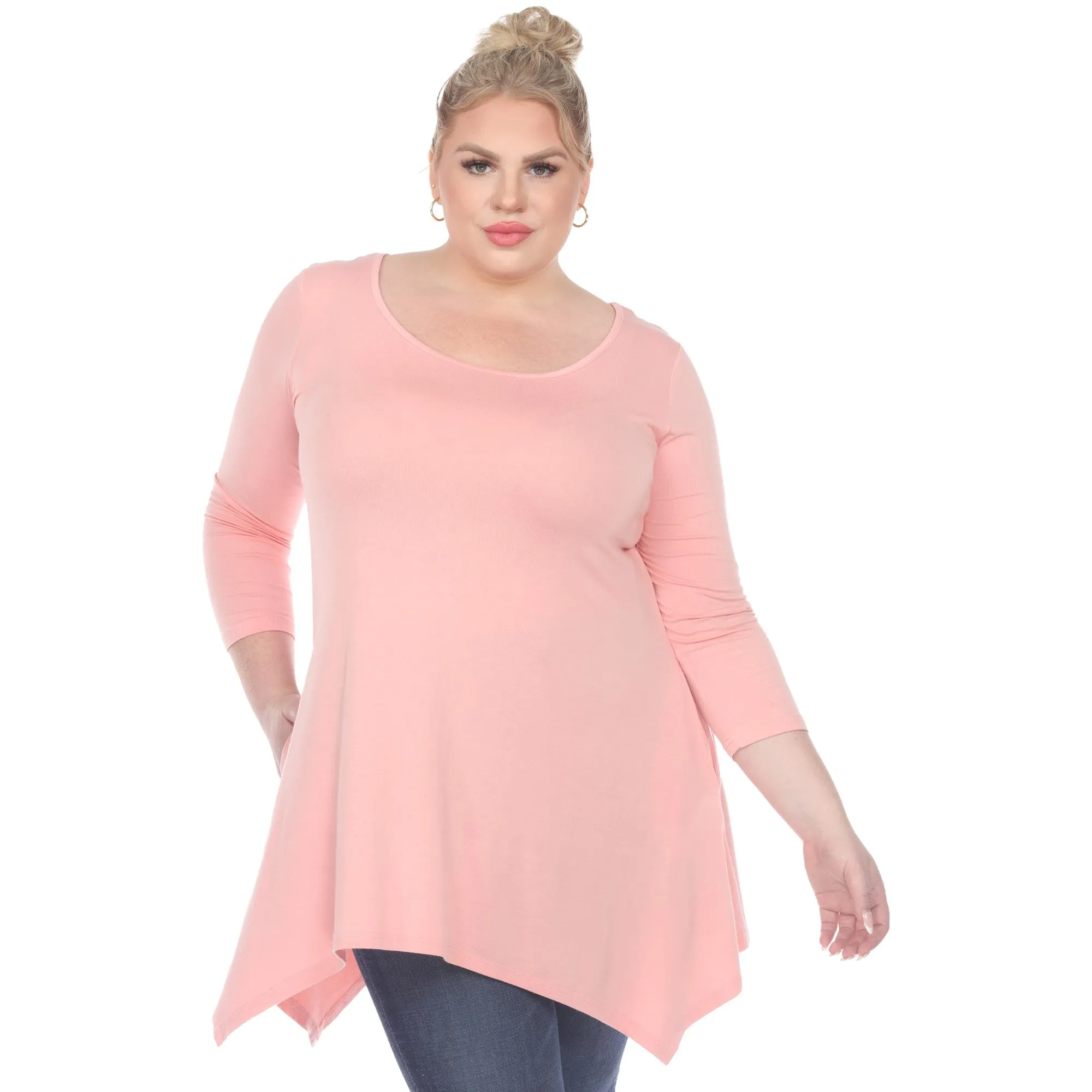 White Mark Women's Plus Size Makayla Tunic Top sold by Zulily product image thumbnail 2