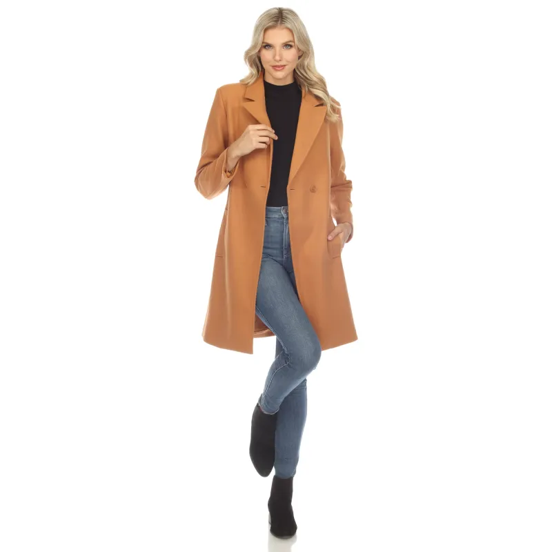 White Mark Women's Classic Walker Coat sold by Zulily