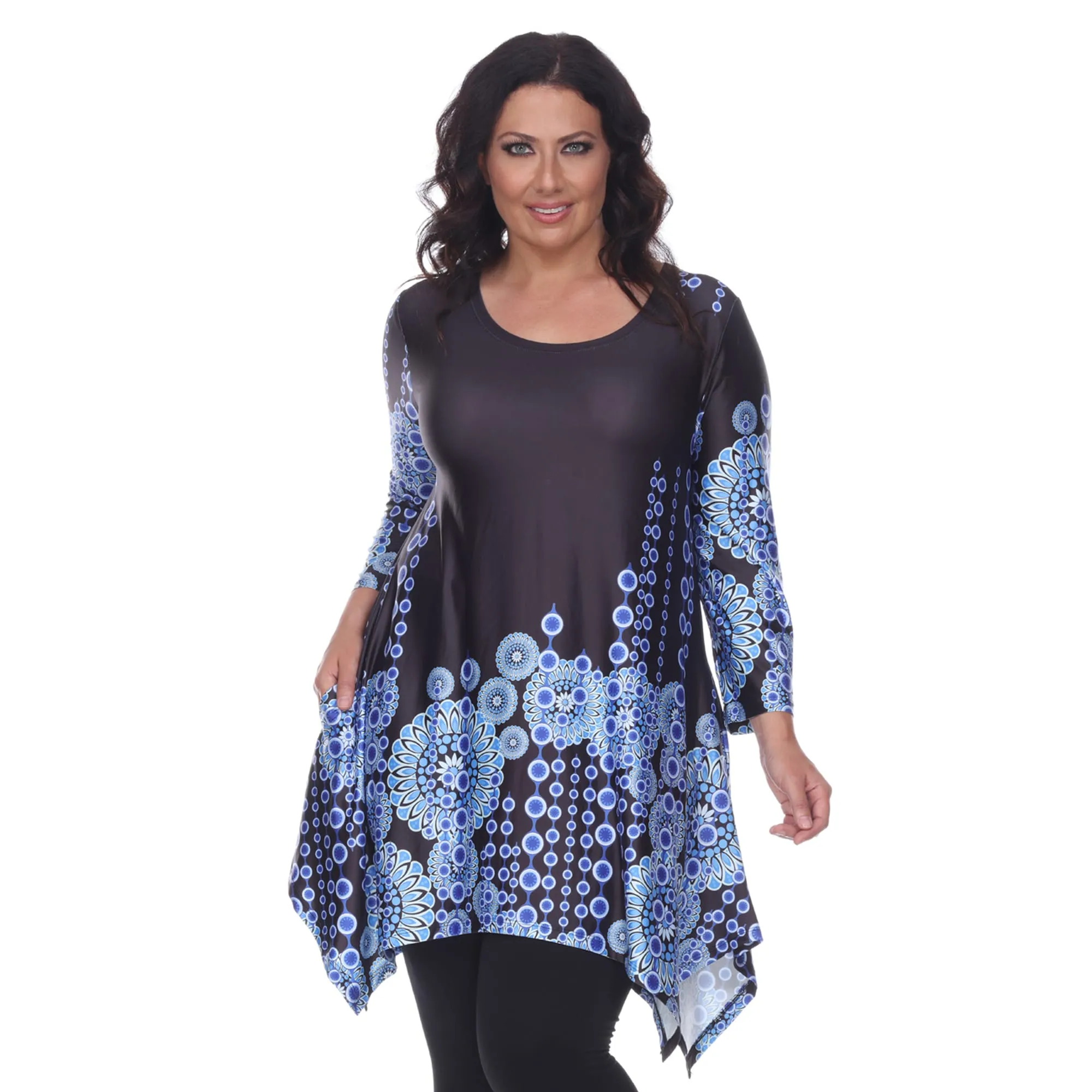 White Mark Women's Plus Size Printed Tunic Top sold by Zulily product image thumbnail 5