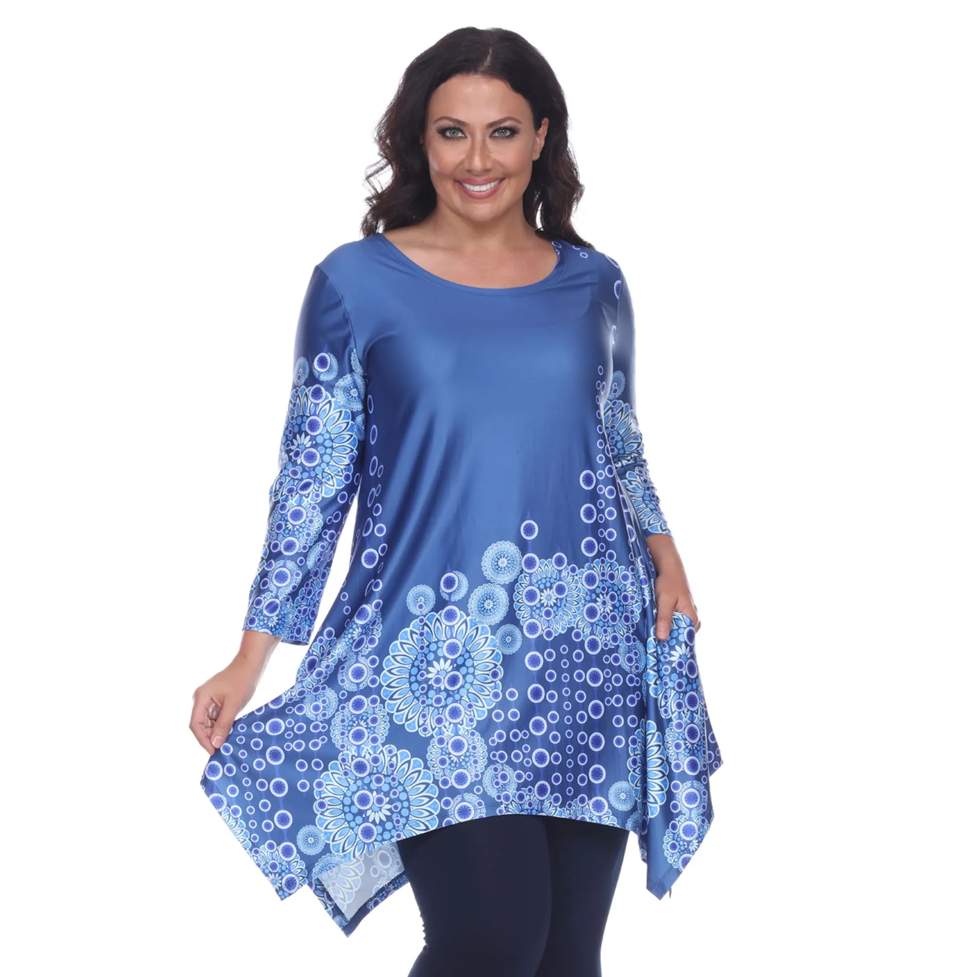 White Mark Women's Plus Size Printed Tunic Top sold by Zulily product image thumbnail 4