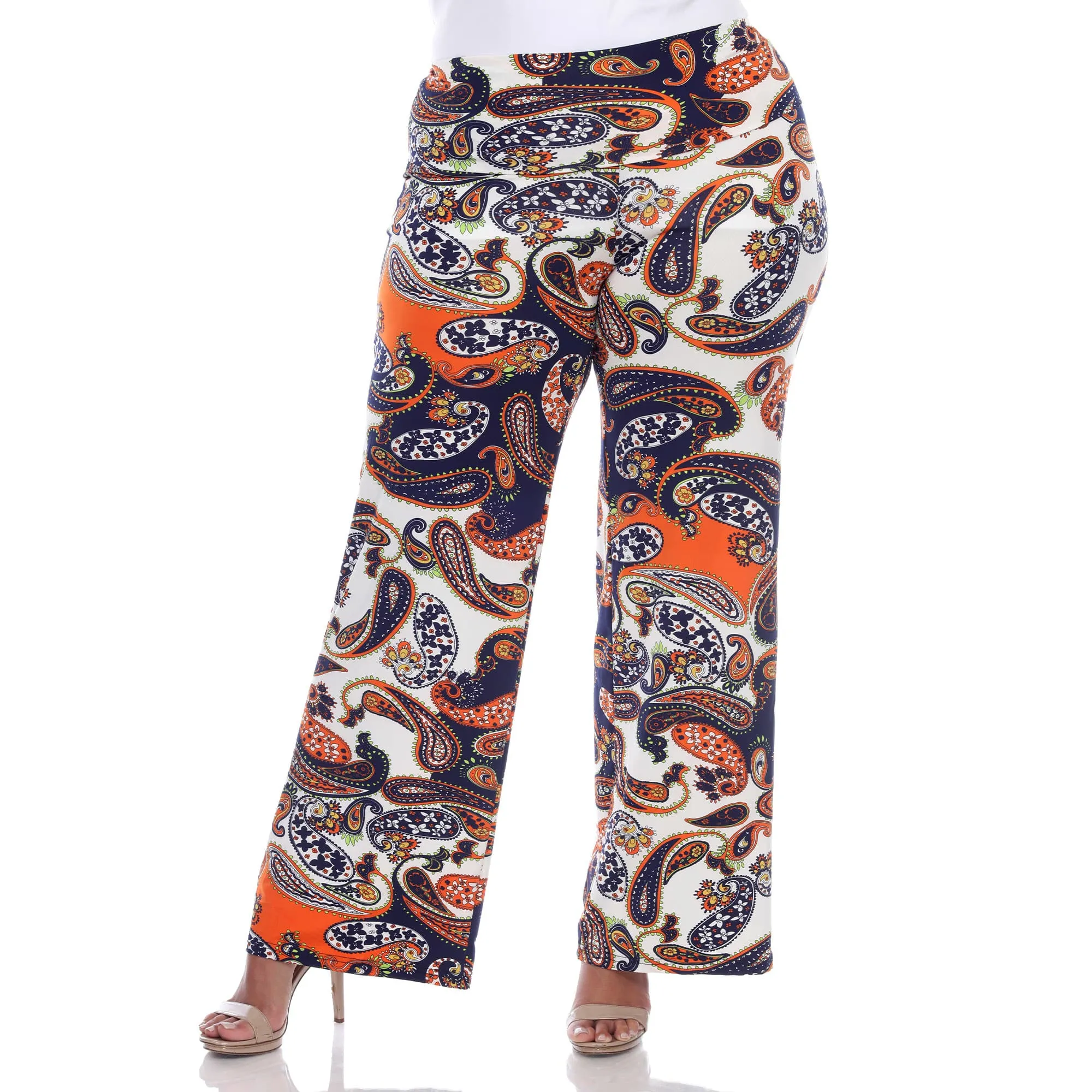 White Mark Women's Plus Size Printed Palazzo Pants sold by Zulily product image thumbnail 4
