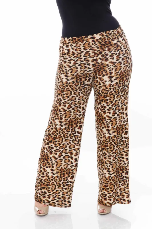 White Mark Women's Plus Size Printed Palazzo Pants sold by Zulily