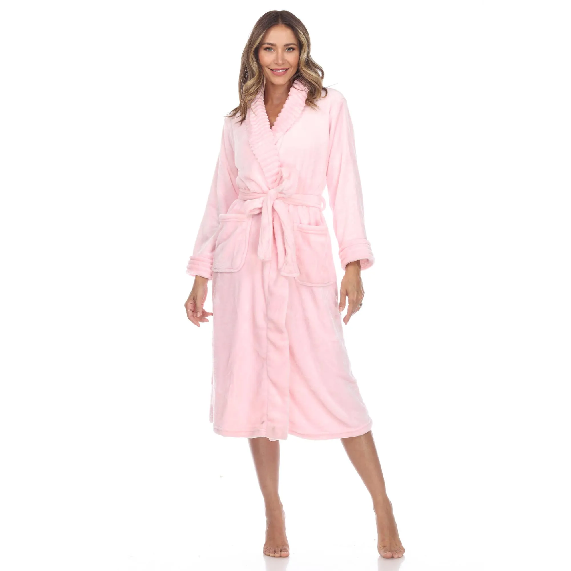 White Mark Cozy Lounge Robe sold by Zulily product image thumbnail 3