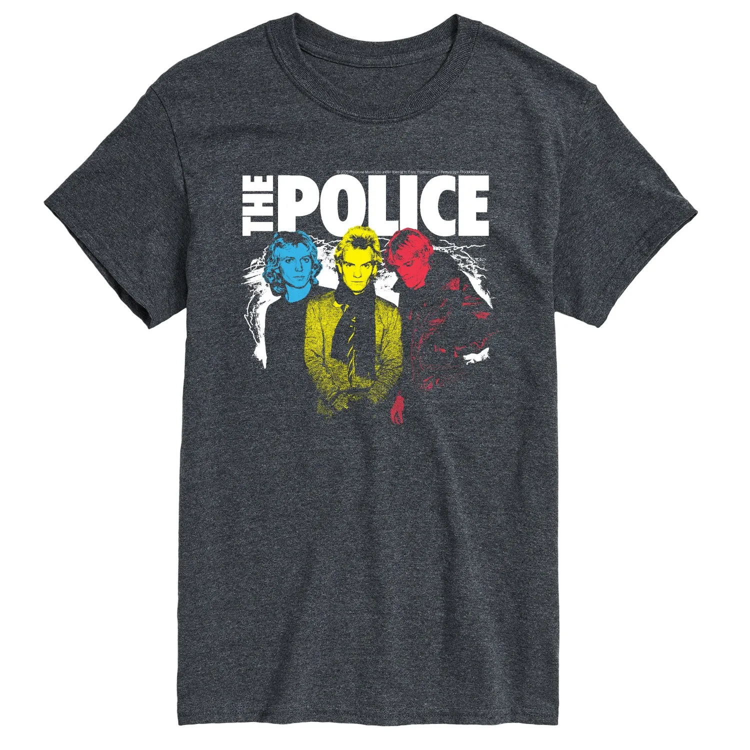The Police - The Police Color Pop - Men's Short Sleeve Graphic T-Shirt sold by Zulily product image thumbnail 3