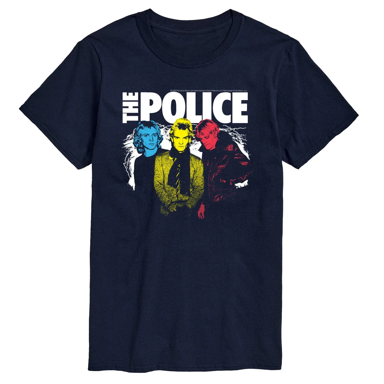 The Police - The Police Color Pop - Men's Short Sleeve Graphic T-Shirt sold by Zulily product image thumbnail 4