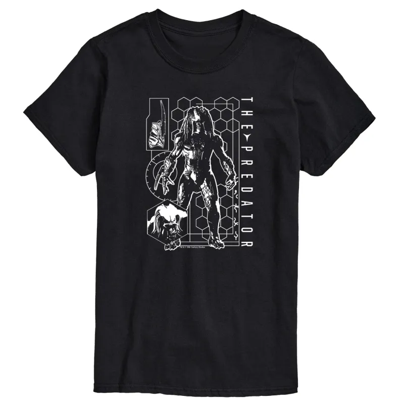 The Predator - Digital Alien Diagram - Men's Short Sleeve Graphic T-Shirt sold by Zulily