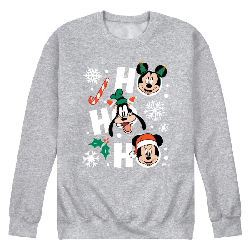 Disney - Mickey And Friends Ho Ho Ho - Men's Crew Fleece Sweatshirt Sweatshirt sold by Zulily