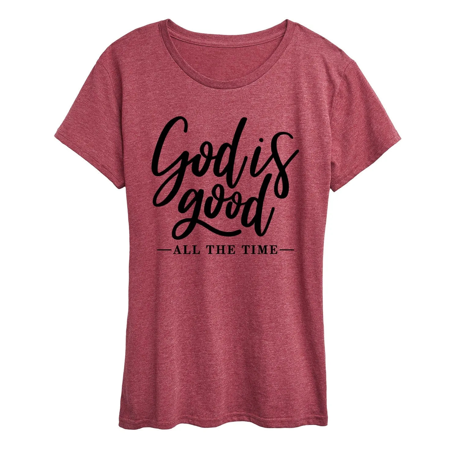 God Is Good All The Time - Womens LADIES SHORT SLEEVE CLASSIC FIT TEE sold by Zulily product image thumbnail 3