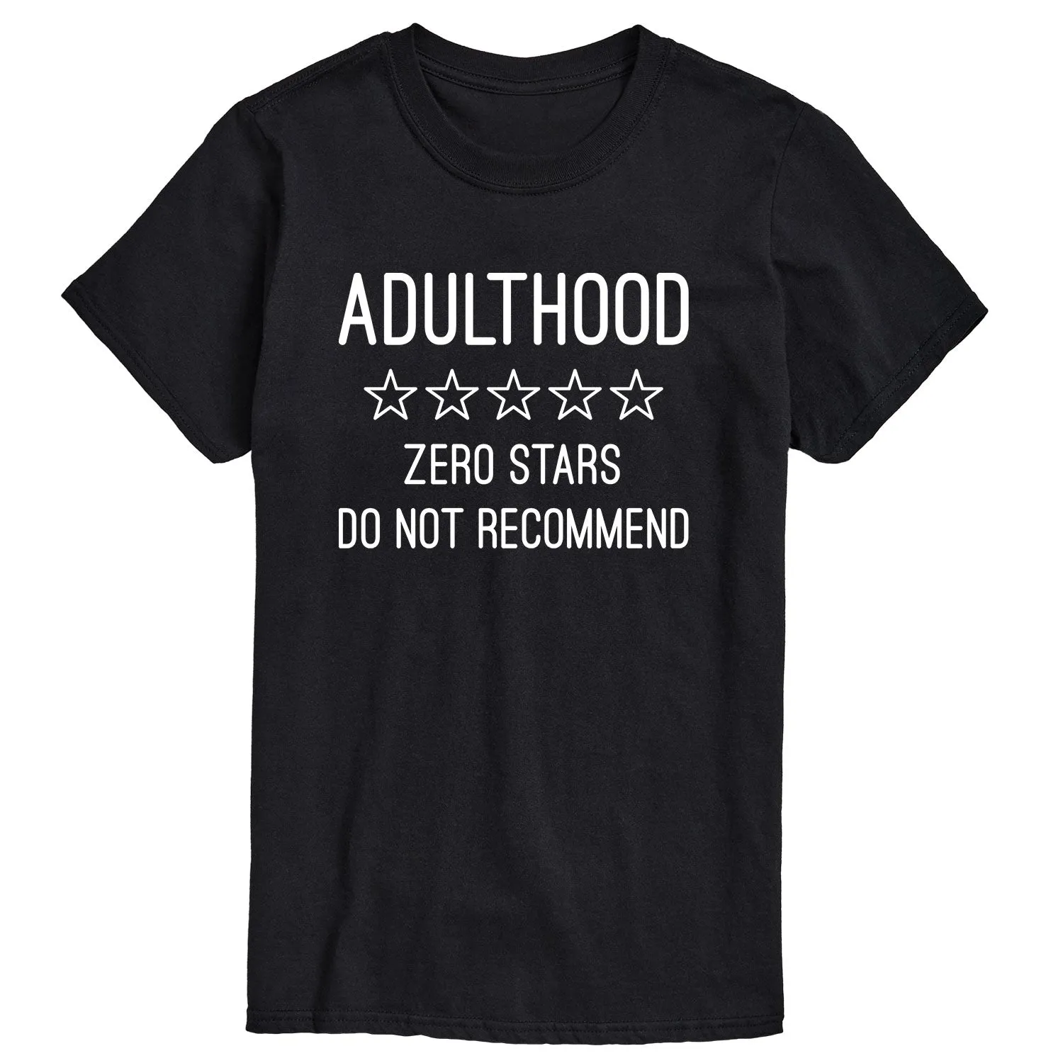 Instant Message - Adulthood Do Not Recommend - Men's Short Sleeve Graphic T-shirt sold by Zulily