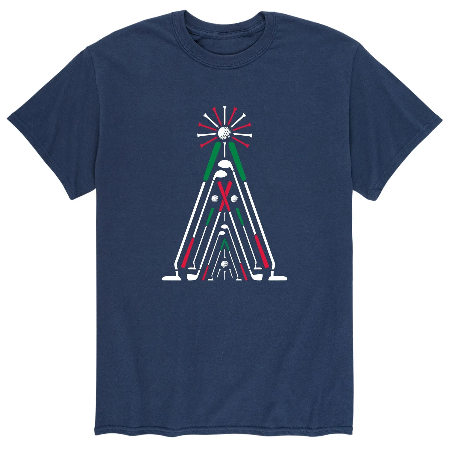 Instant Message - Golf Christmas Tree - Men's Short Sleeve Graphic T-shirt sold by Zulily product image thumbnail 2