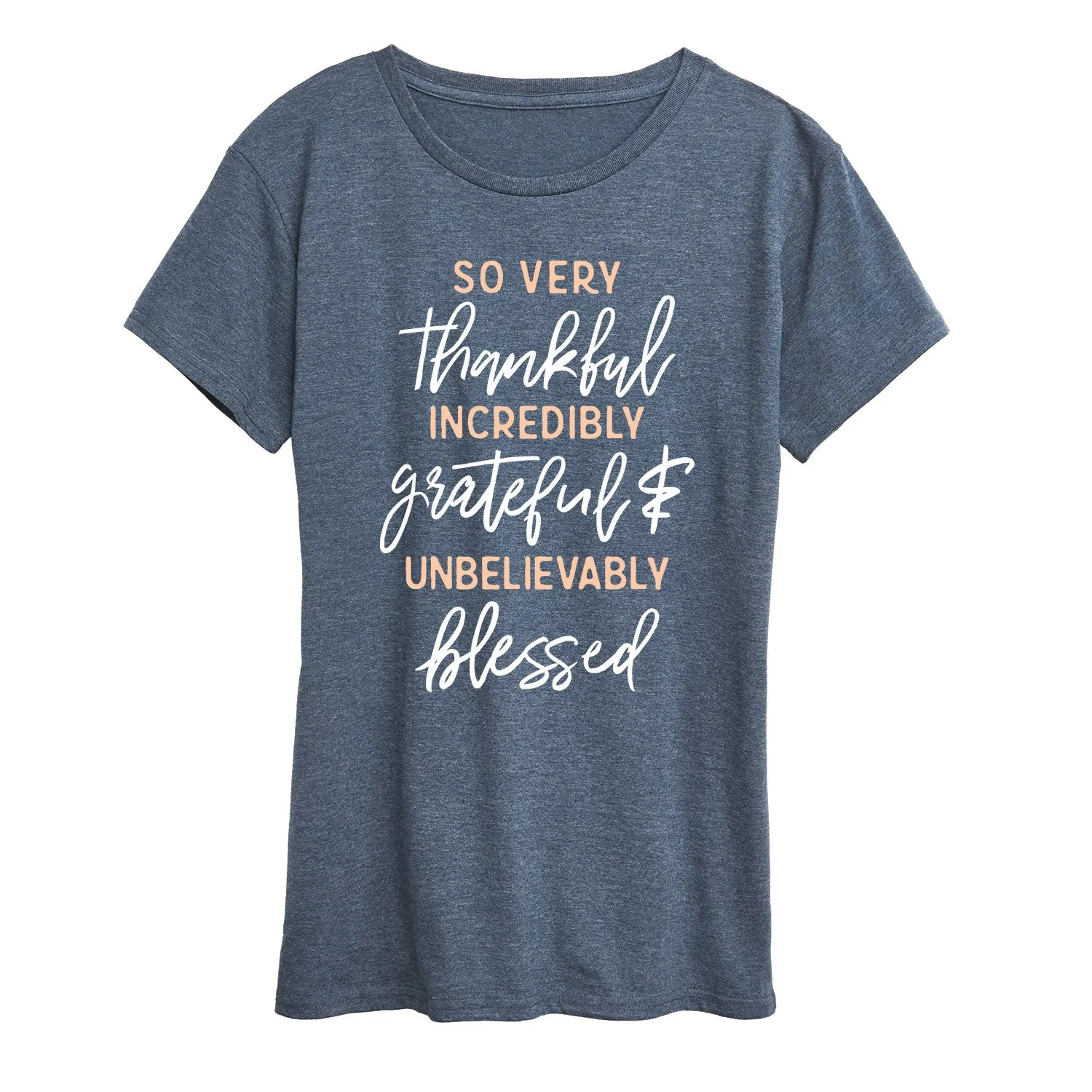 Instant Message - So Very Thankful - Women's Short Sleeve Graphic T-shirt sold by Zulily product image thumbnail 3