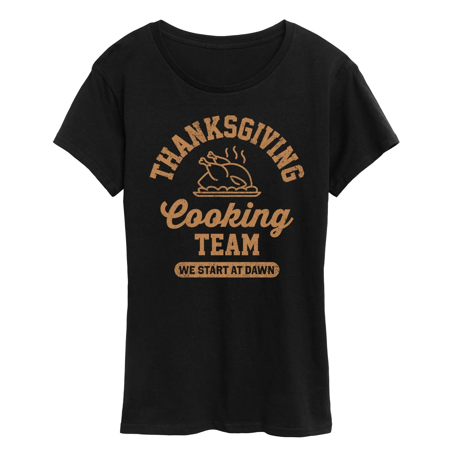Instant Message - Thanksgiving Cooking Team - Women's Short Sleeve Graphic T-shirt sold by Zulily product image thumbnail 2