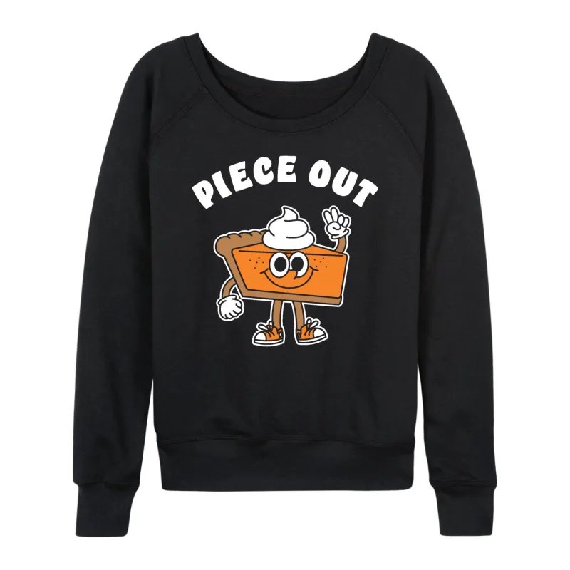 Instant Message - Piece Out Pie - Women's French Terry Long Sleeve Pullover sold by Zulily