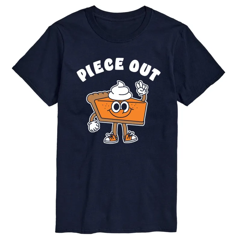 Instant Message - Piece Out Pie - Men's Short Sleeve Graphic T-shirt sold by Zulily
