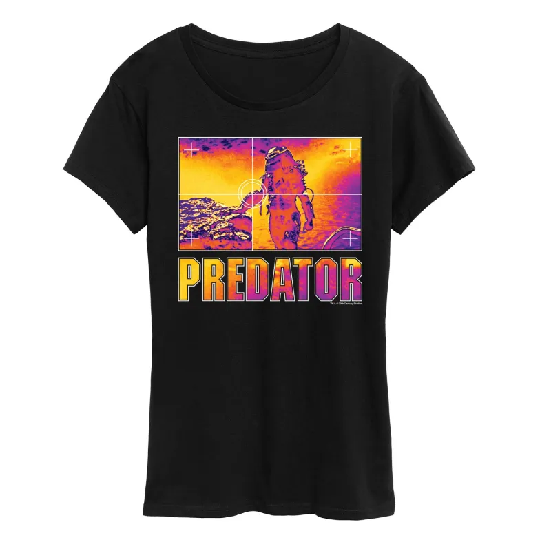 The Predator - Thermal Vision - Women's Short Sleeve Graphic T-Shirt sold by Zulily