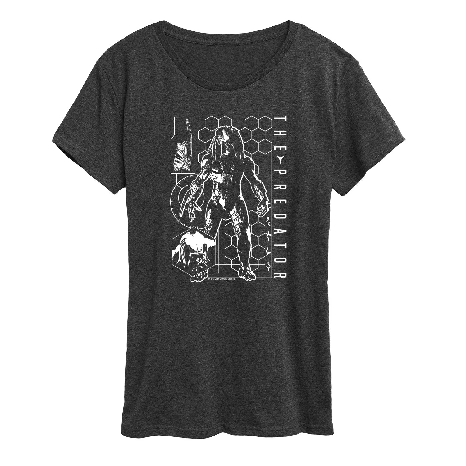 The Predator - Digital Alien Diagram - Women's Short Sleeve Graphic T-Shirt sold by Zulily product image thumbnail 3