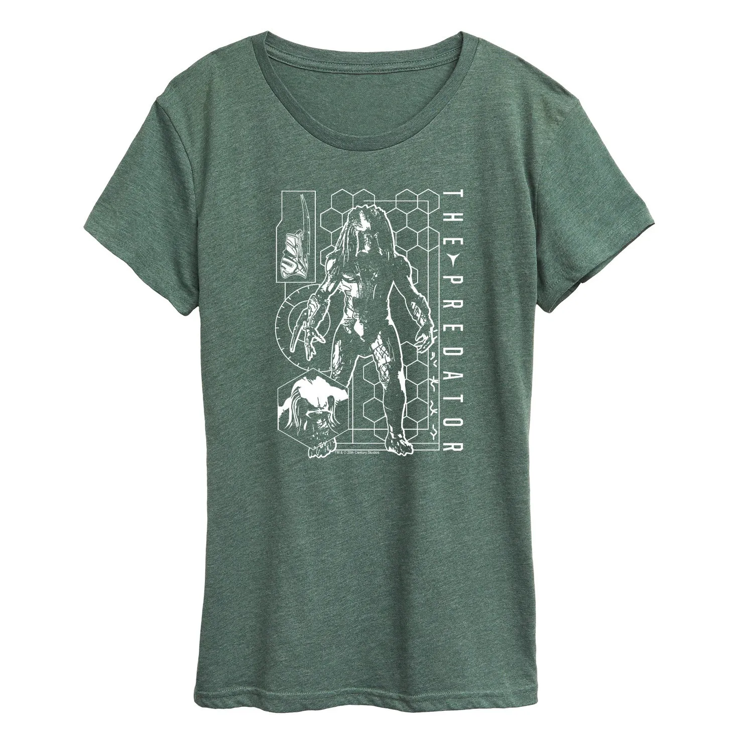 The Predator - Digital Alien Diagram - Women's Short Sleeve Graphic T-Shirt sold by Zulily product image thumbnail 4