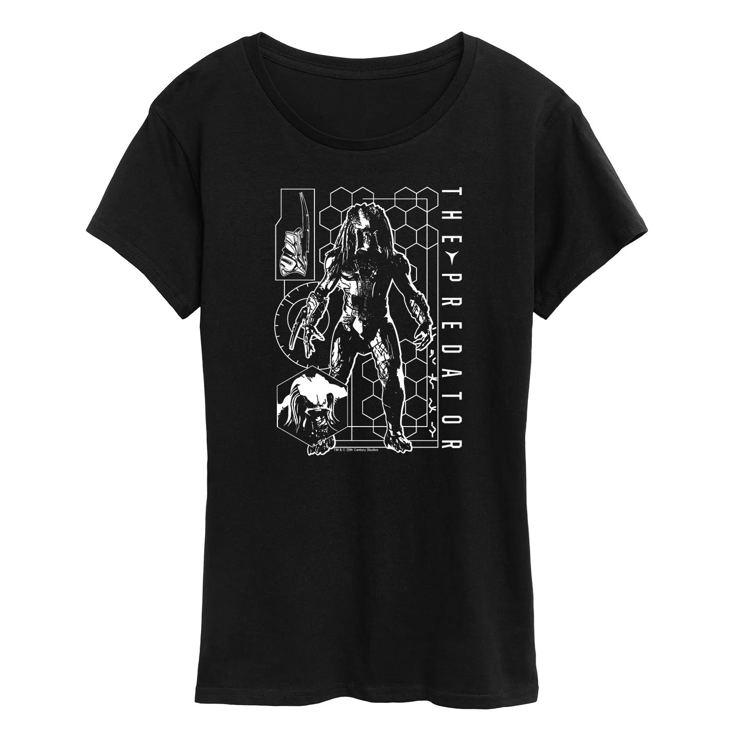 The Predator - Digital Alien Diagram - Women's Short Sleeve Graphic T-Shirt sold by Zulily