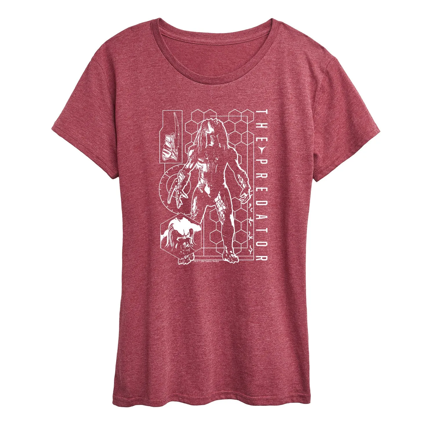 The Predator - Digital Alien Diagram - Women's Short Sleeve Graphic T-Shirt sold by Zulily product image thumbnail 5