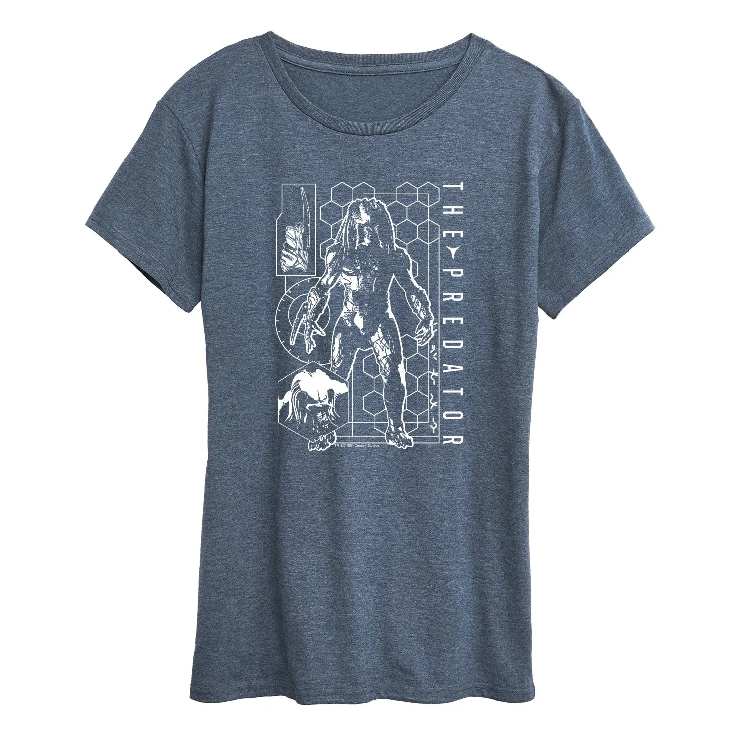 The Predator - Digital Alien Diagram - Women's Short Sleeve Graphic T-Shirt sold by Zulily product image thumbnail 2