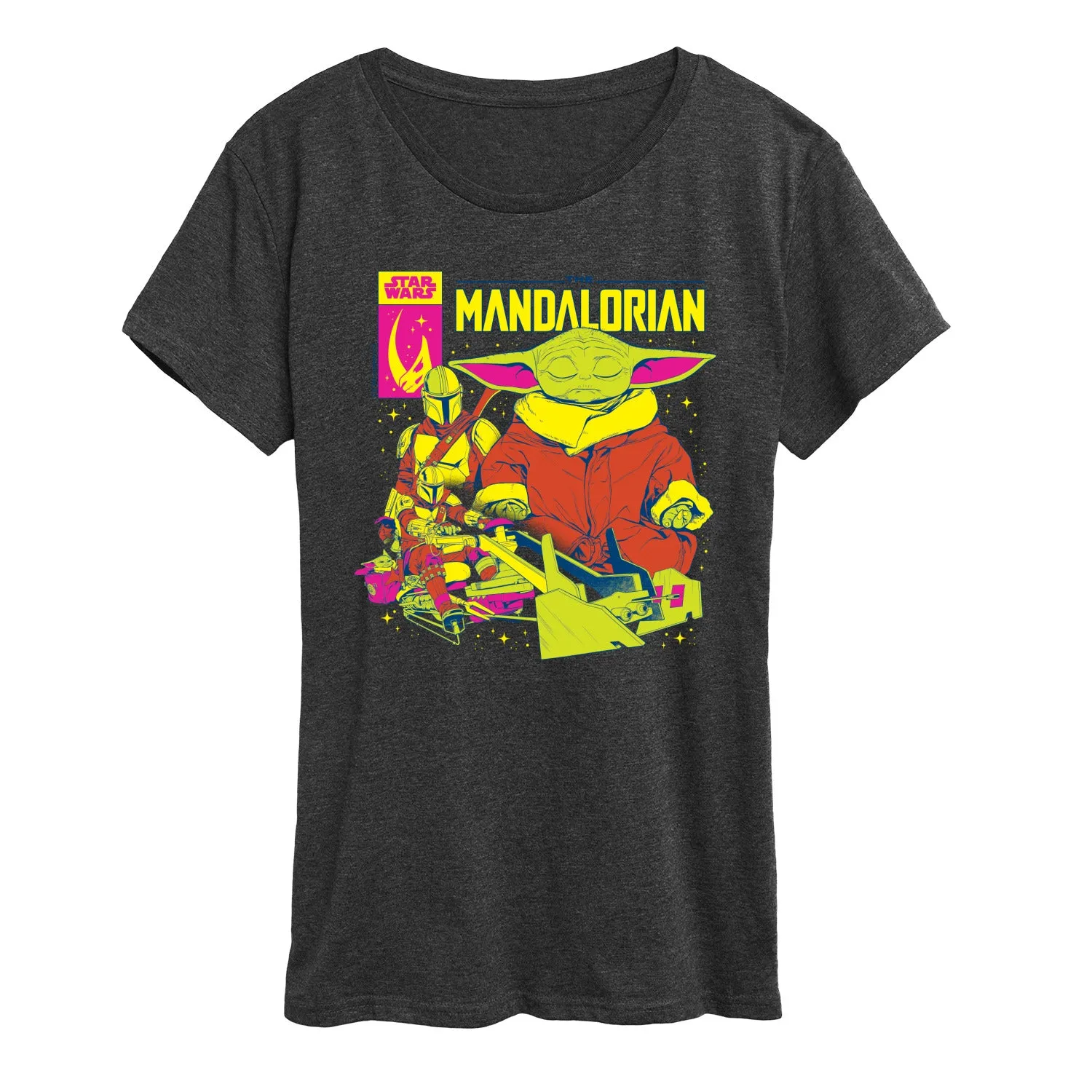 Star Wars - The Mandalorian Mando Cover - Wo Men's Short Sleeve Graphic T-Shirt sold by Zulily product image thumbnail 2