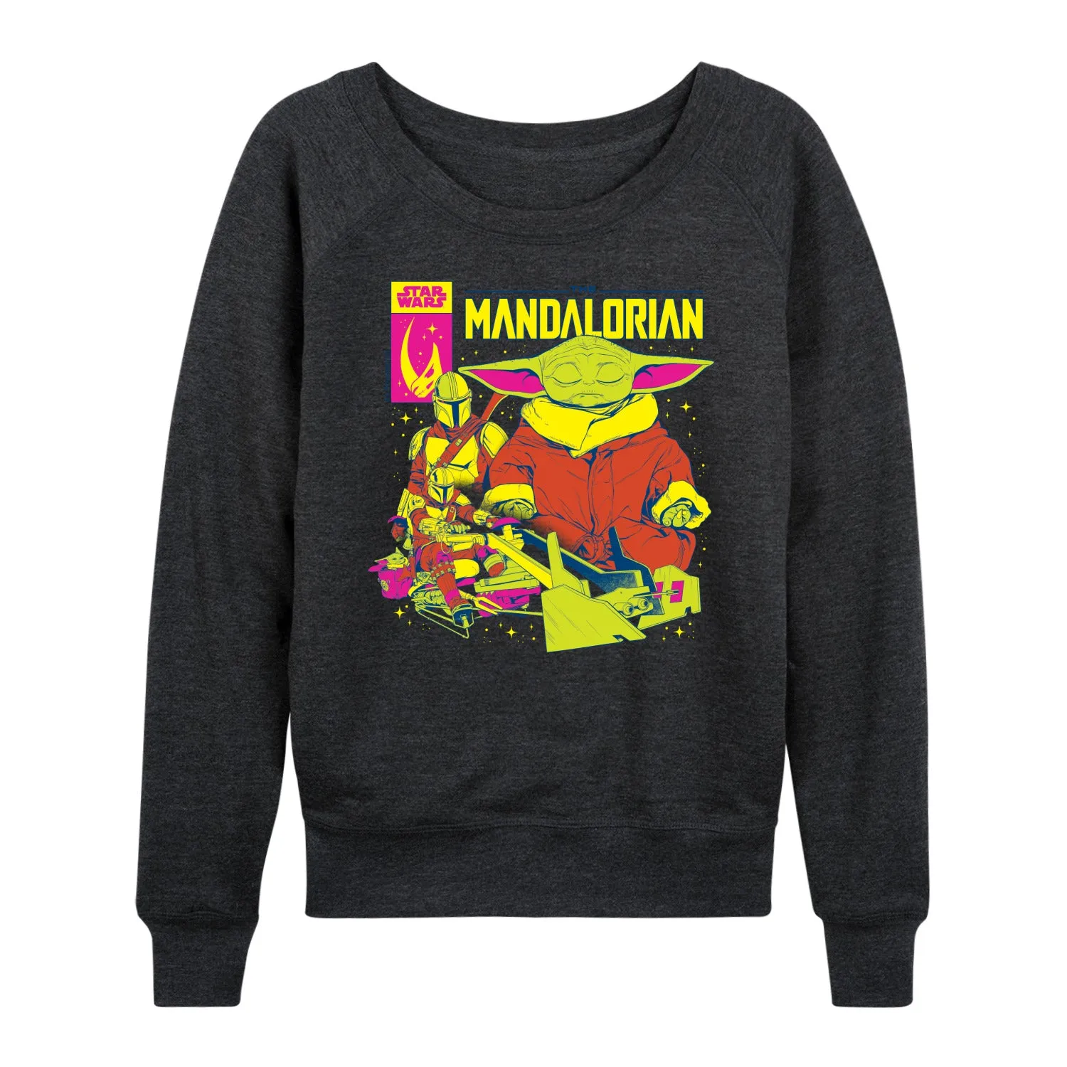 Star Wars - The Mandalorian Mando Cover - Wo Men's French Terry Long Sleeve Pullover sold by Zulily product image thumbnail 2