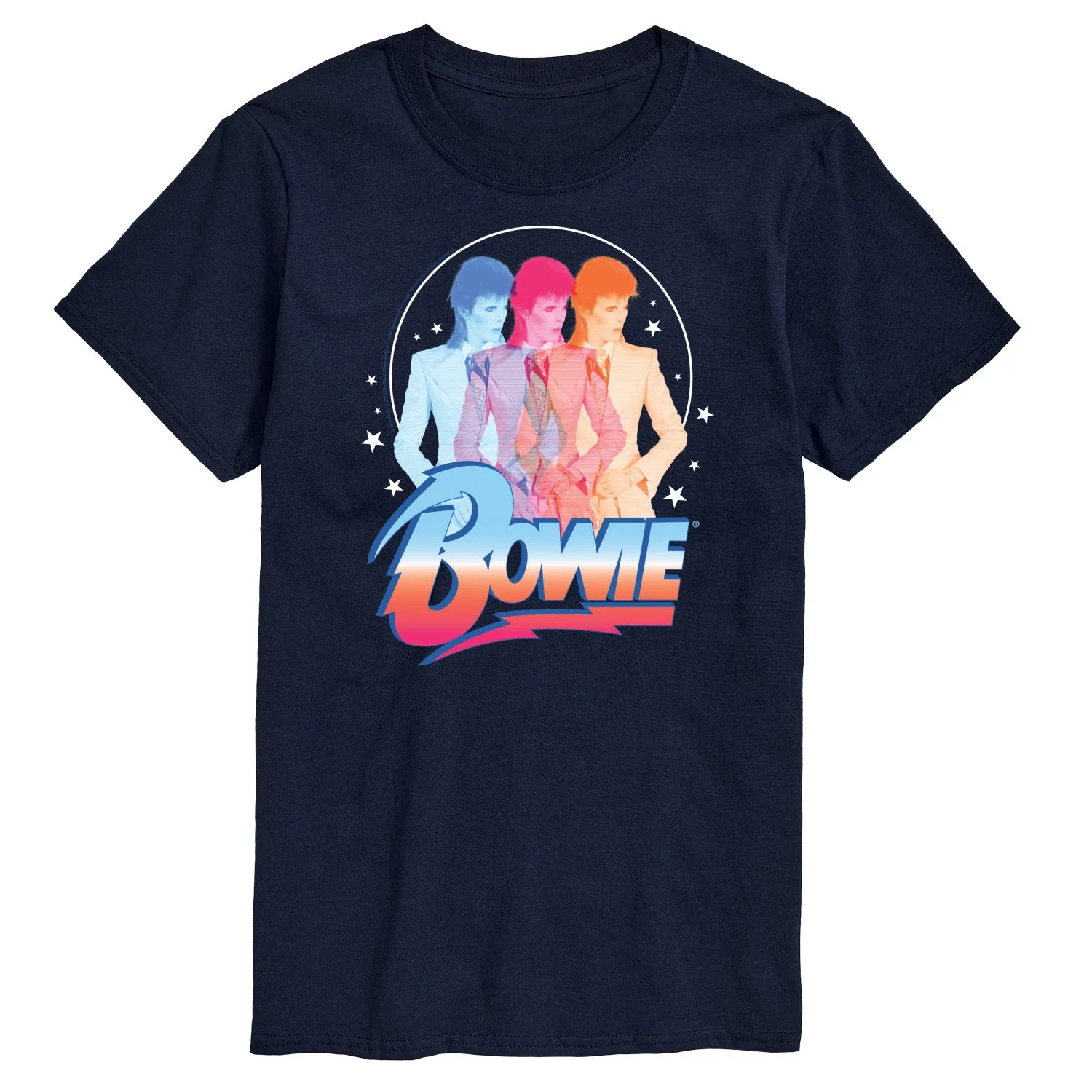 David Bowie - Bowie 3D - Men's Short Sleeve Graphic T-Shirt sold by Zulily