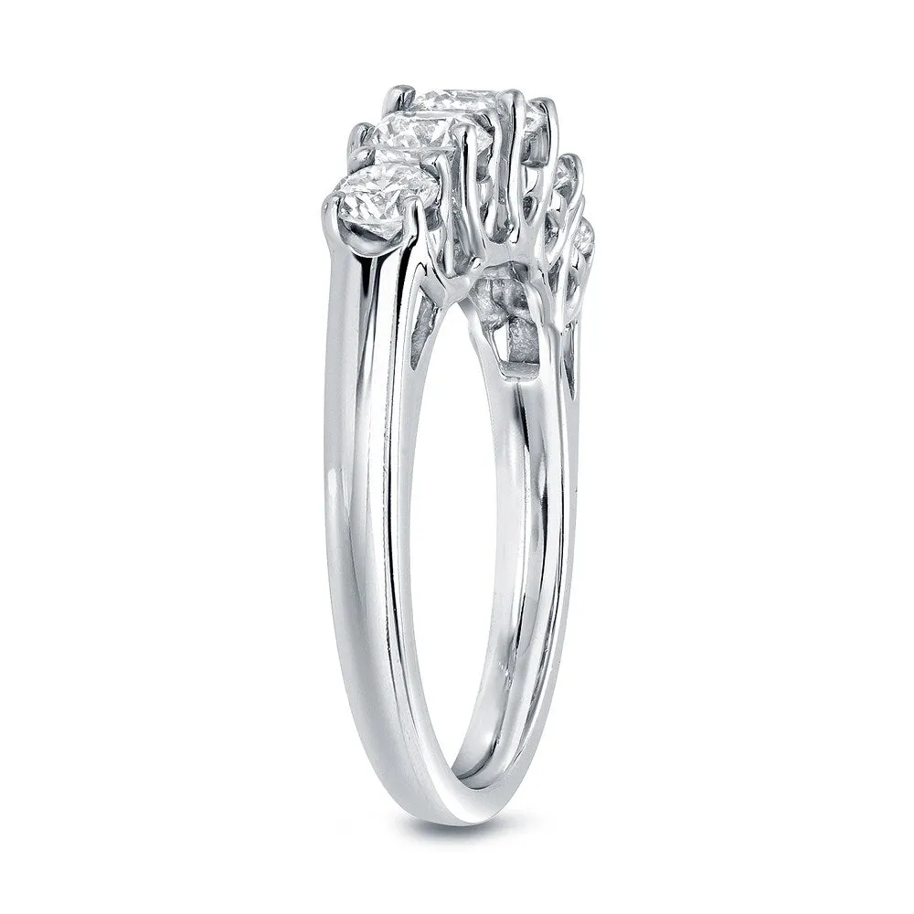 Auriya 1ctw Round 5-Stone Diamond Engagement Ring 14k White Gold sold by Zulily product image thumbnail 5