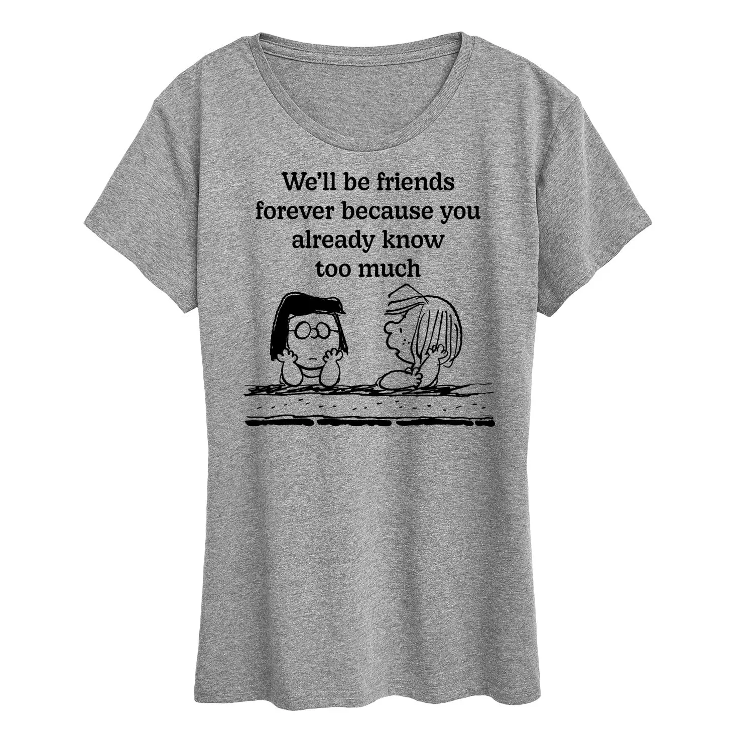 Peanuts - Friends Forever - Women's Short Sleeve Graphic T-Shirt sold by Zulily product image thumbnail 2