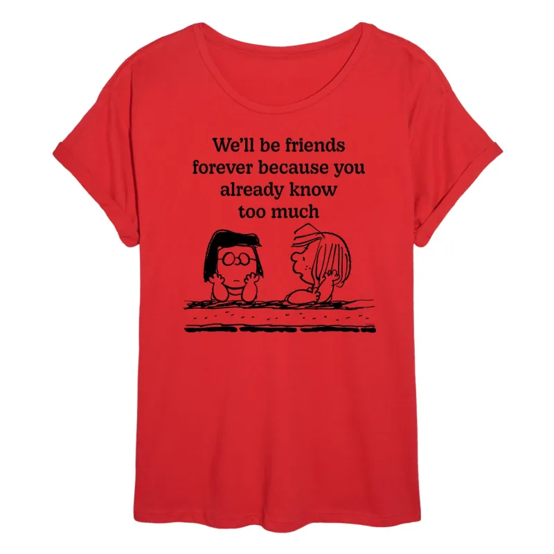 Peanuts - Friends Forever - Women's Oversized T-Shirt sold by Zulily