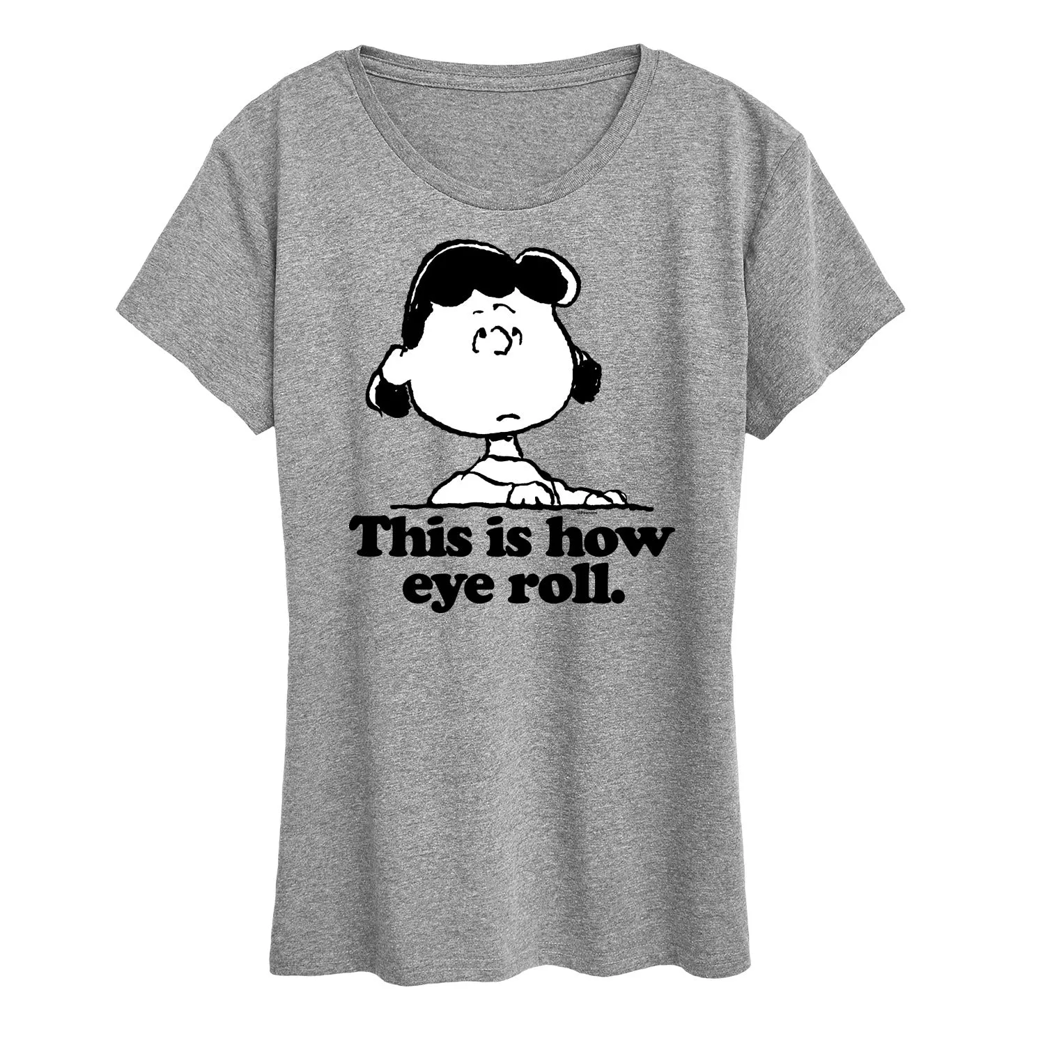 Peanuts - This Is How Eye Roll - Women's Short Sleeve Graphic T-Shirt sold by Zulily product image thumbnail 2