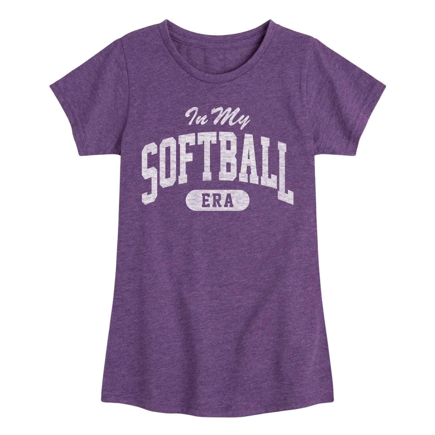 Instant Message - In My Softball Era -Youth Girls Short Sleeve T-Shirt sold by Zulily product image thumbnail 3