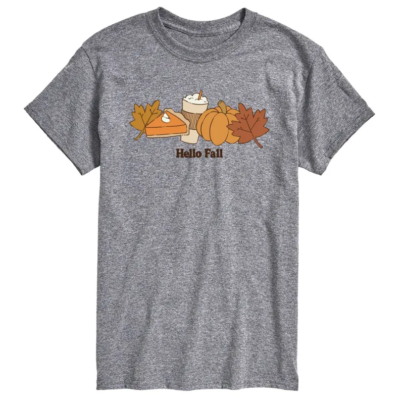 Instant Message - Hello Fall - Men's Short Sleeve Graphic T-Shirt sold by Zulily