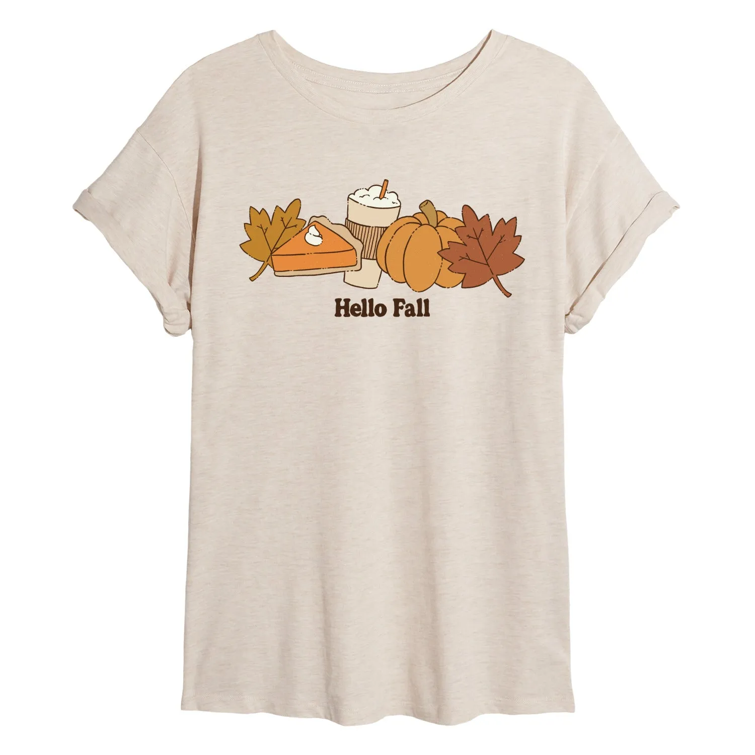 Instant Message - Hello Fall - Women's Oversized Graphic T-Shirt sold by Zulily