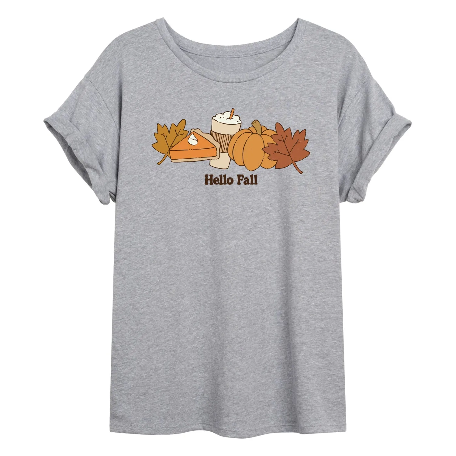 Instant Message - Hello Fall - Women's Oversized Graphic T-Shirt sold by Zulily product image thumbnail 2