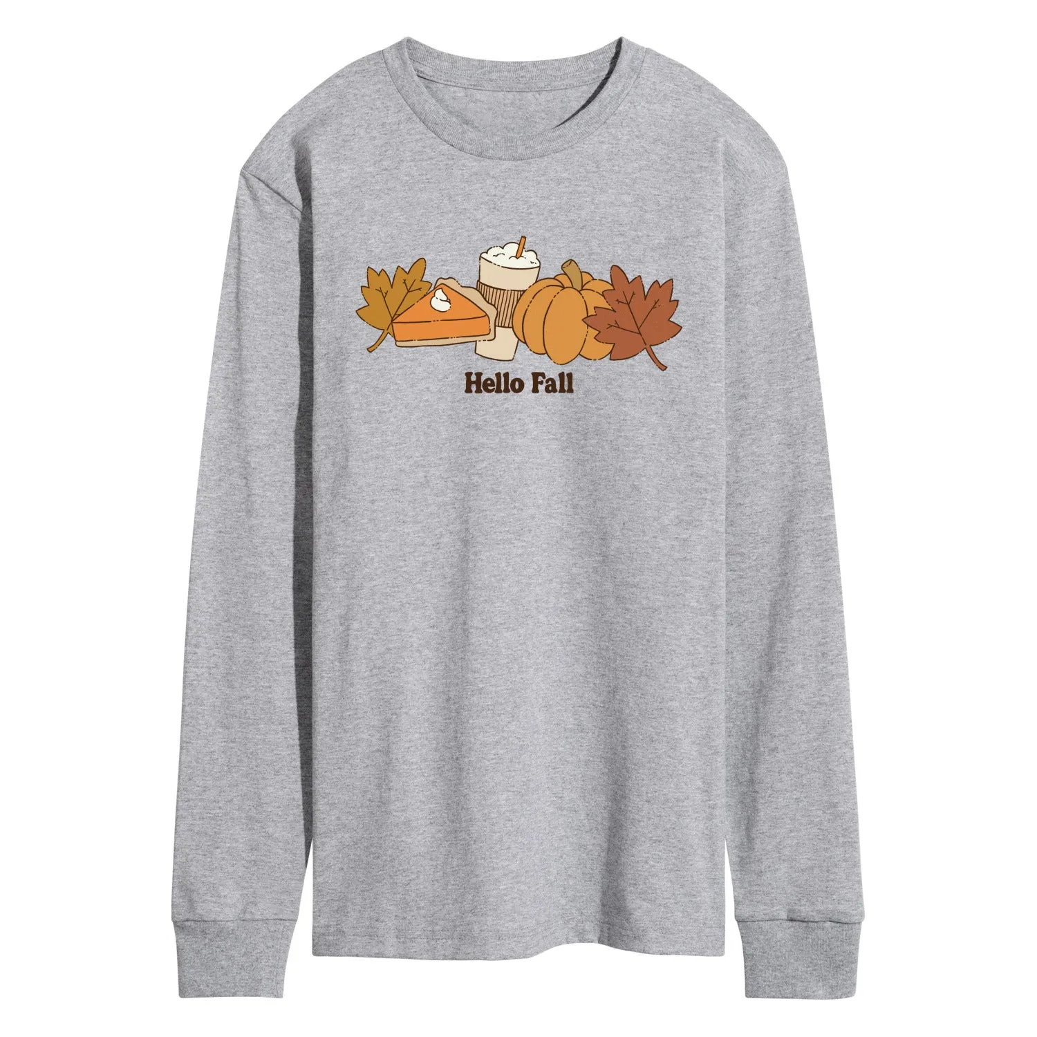 Instant Message - Hello Fall - Men's Long Sleeve Graphic T-Shirt sold by Zulily