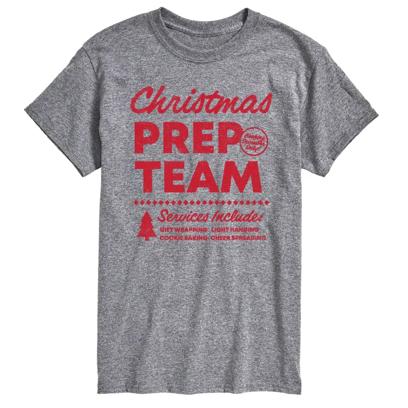 Instant Message - Christmas Prep Team - Men's Short Sleeve Graphic T-Shirt made by Zulily