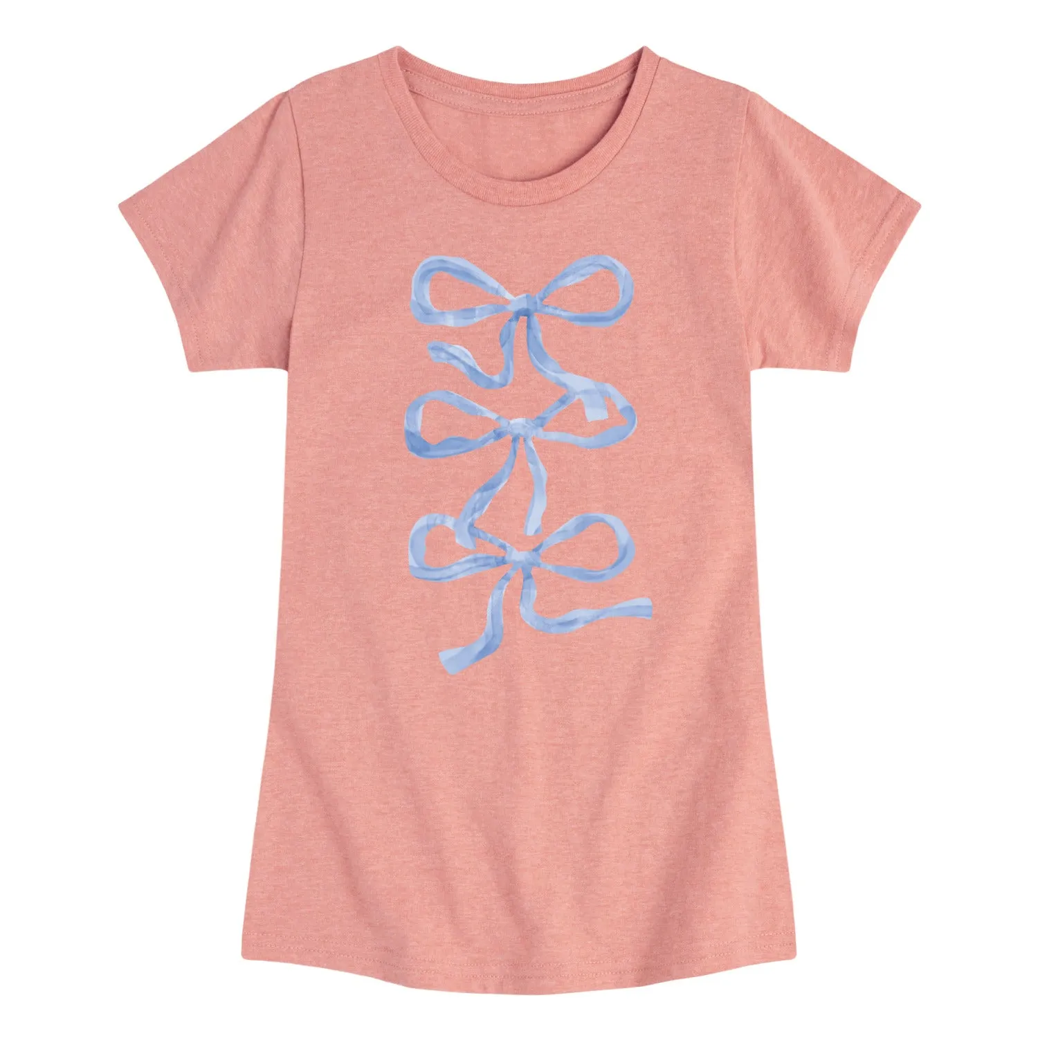 Instant Message - Blue Bows - Youth Girls Short Sleeve T-Shirt sold by Zulily product image thumbnail 2