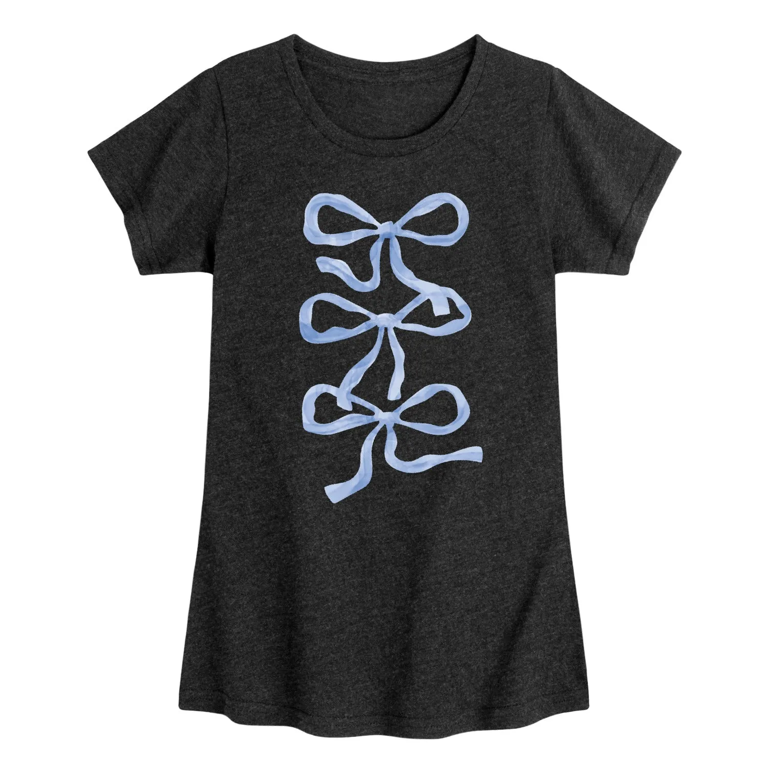 Instant Message - Blue Bows - Youth Girls Short Sleeve T-Shirt sold by Zulily product image thumbnail 3