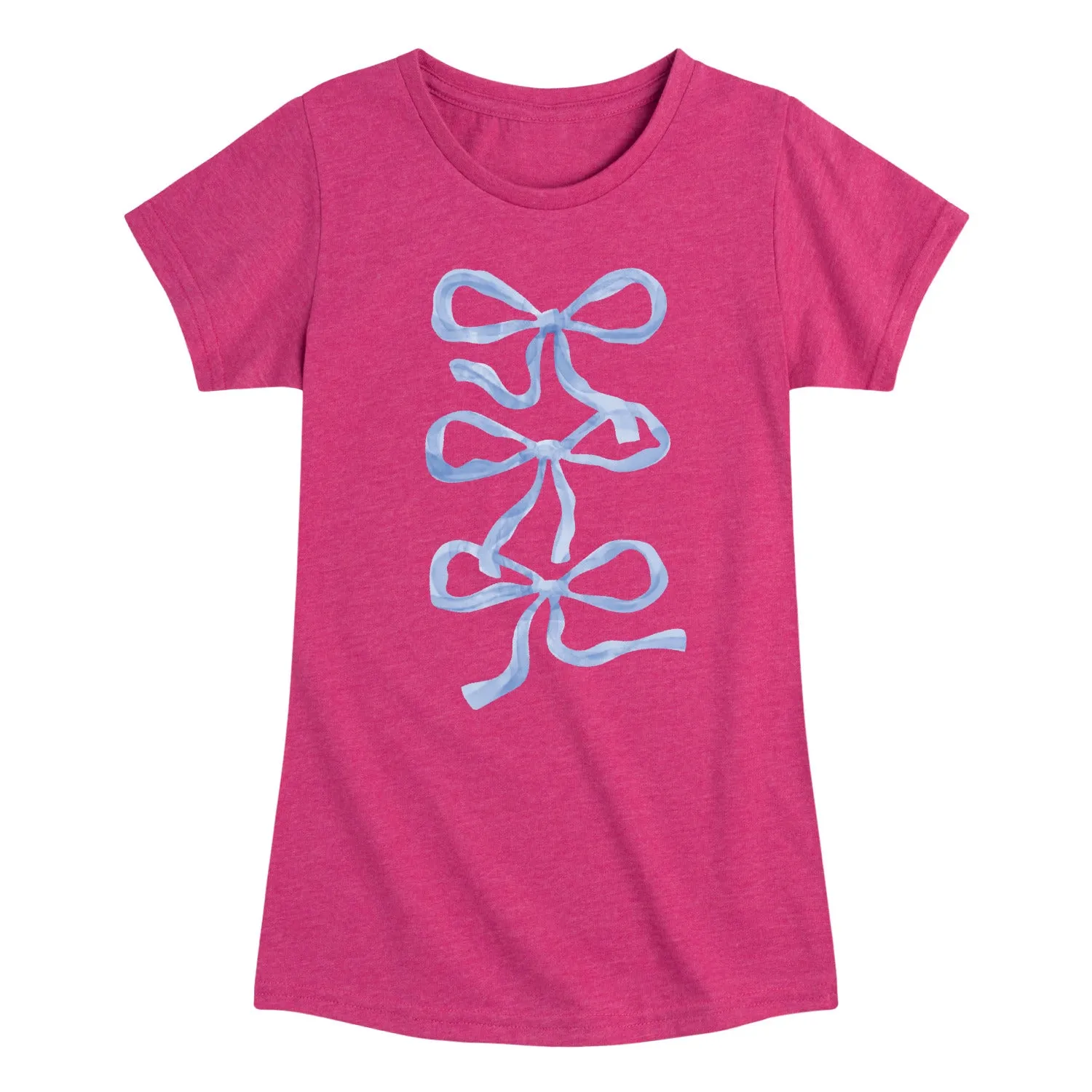 Instant Message - Blue Bows - Youth Girls Short Sleeve T-Shirt sold by Zulily product image thumbnail 4