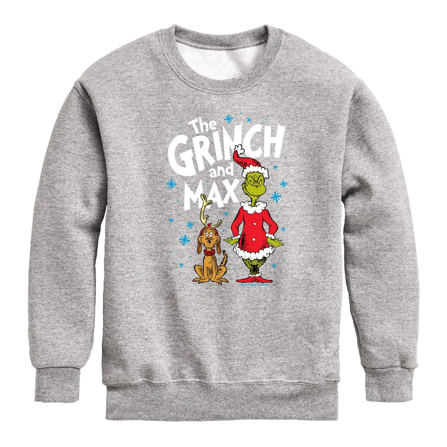 Dr. Seuss - Grinch and Max- Youth Crew Fleece Sweatshirt sold by Zulily