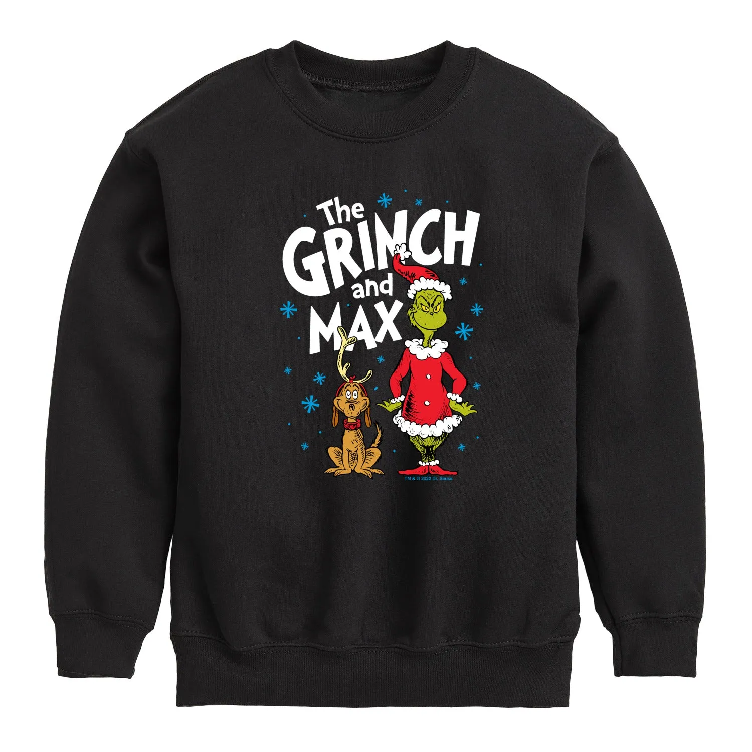 Dr. Seuss - Grinch and Max- Youth Crew Fleece Sweatshirt sold by Zulily product image thumbnail 2