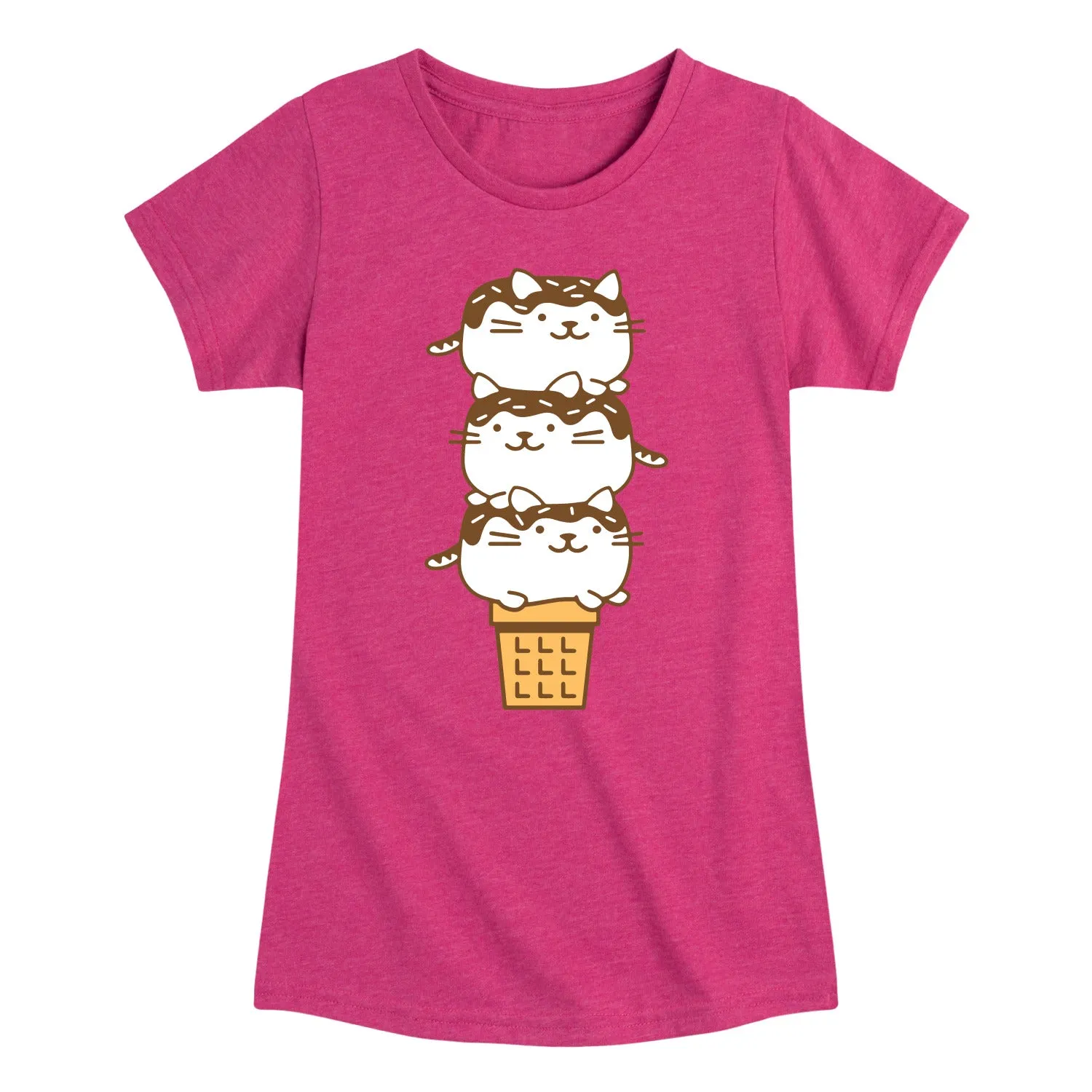 Instant Message - Kawaii Ice Cream Cone - Youth Girls Short Sleeve T-shirt sold by Zulily product image thumbnail 2