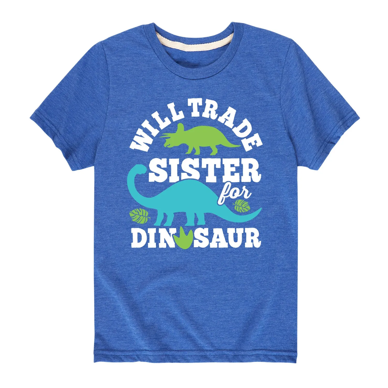 Instant Message - Trade Sister for Dinosaur - Youth Short Sleeve Graphic T-shirt sold by Zulily