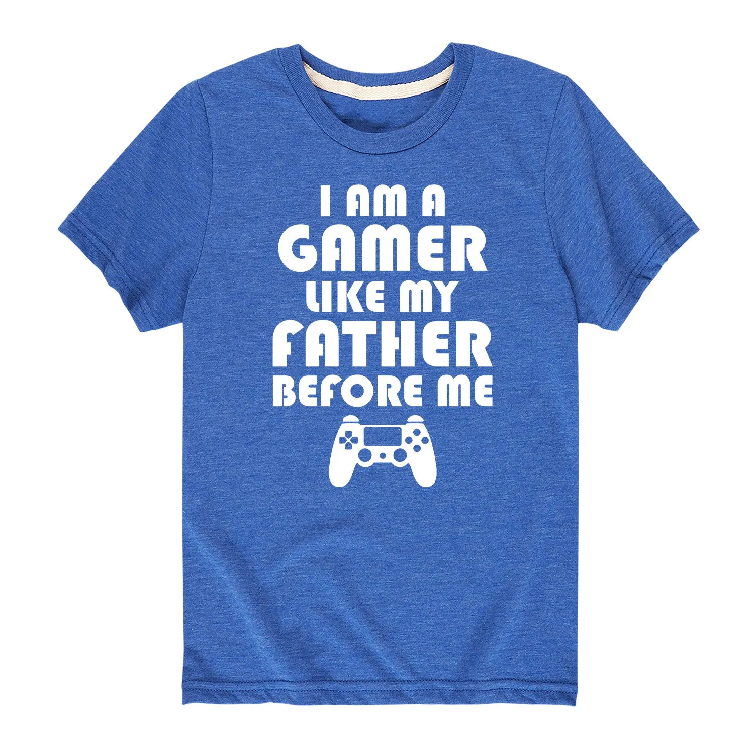 Instant Message - I Am A Gamer Like My Father - Youth Short Sleeve Graphic T-shirt sold by Zulily