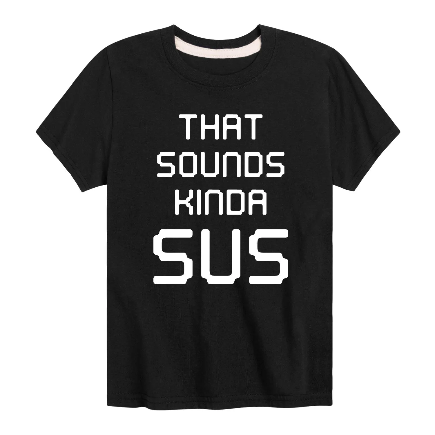 Instant Message - Sounds Kinda Sus - Youth Short Sleeve Graphic T-shirt sold by Zulily product image thumbnail 2
