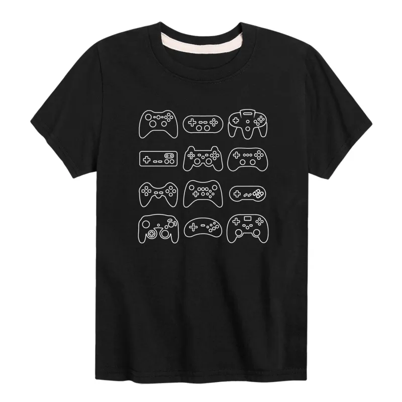 Instant Message - Controller Grid - Youth Short Sleeve Graphic T-shirt sold by Zulily