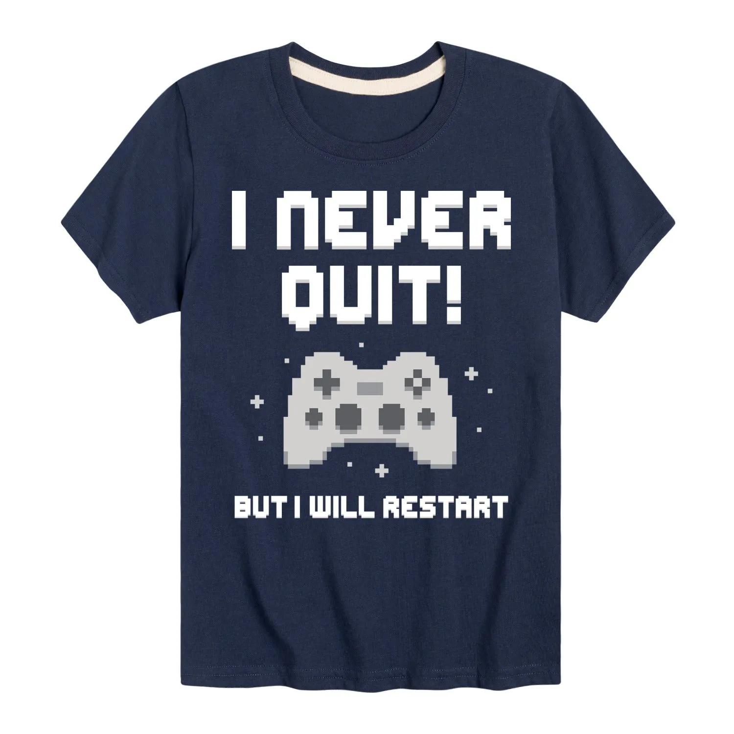 Instant Message - I Never Quit - Youth Short Sleeve Graphic T-shirt sold by Zulily product image thumbnail 4